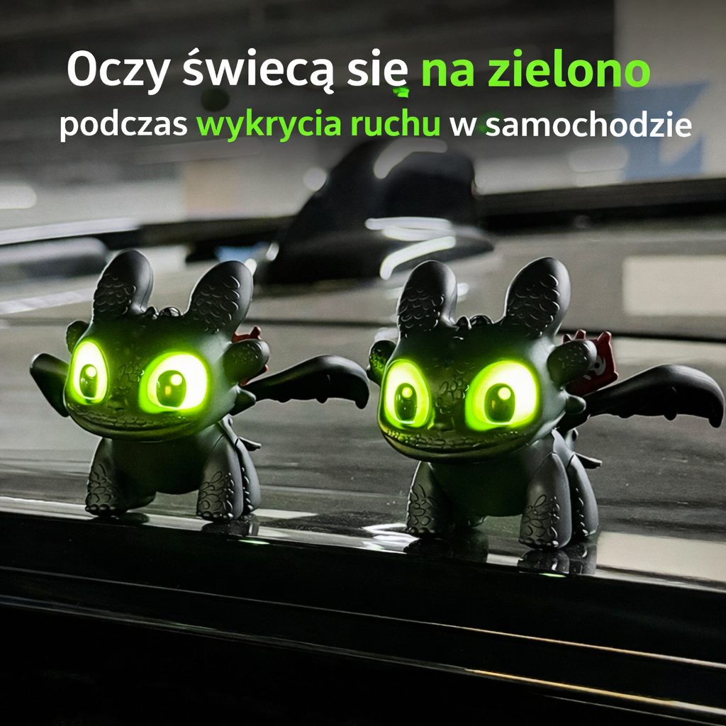 Figurka Szczerbatka do Samochodu LED